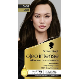 Permanentní barva na vlasy Schwarzkopf Oleo Supreme, odstín 3-10 (tmavě hnědá), 115 ml