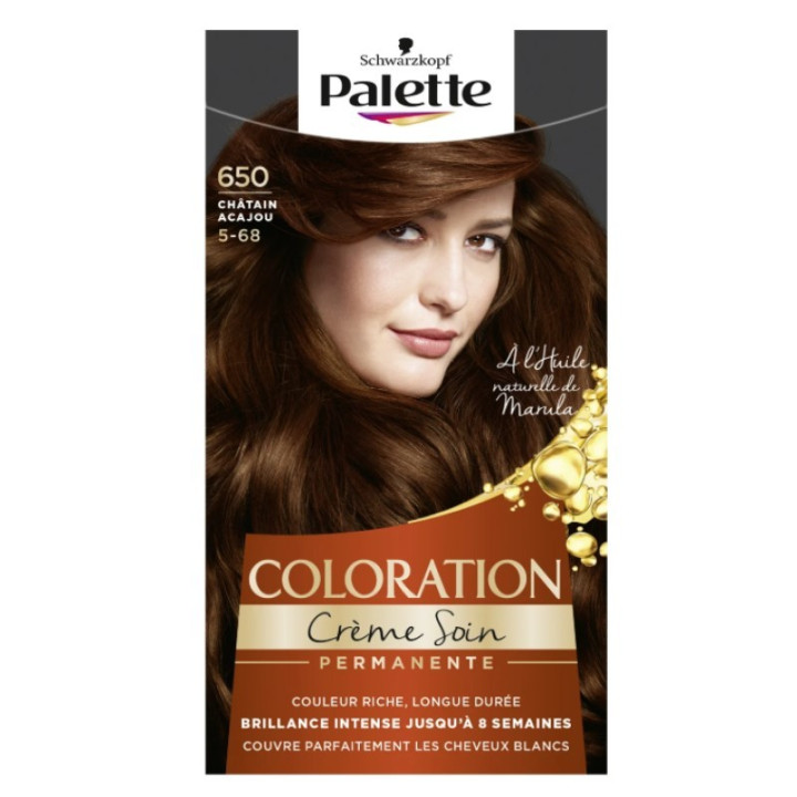Permanentní barva na vlasy Schwarzkopf Palette 650, 5-68 (mahagonově hnědá), 115 ml