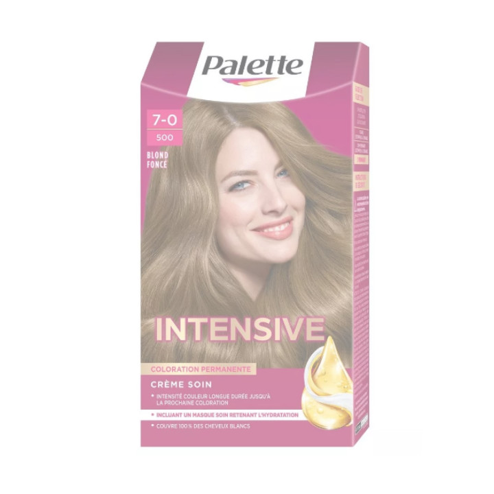 Permanentní barva na vlasy Schwarzkopf Palette Intensive 7-0, 500 tmavá blond, 115 ml