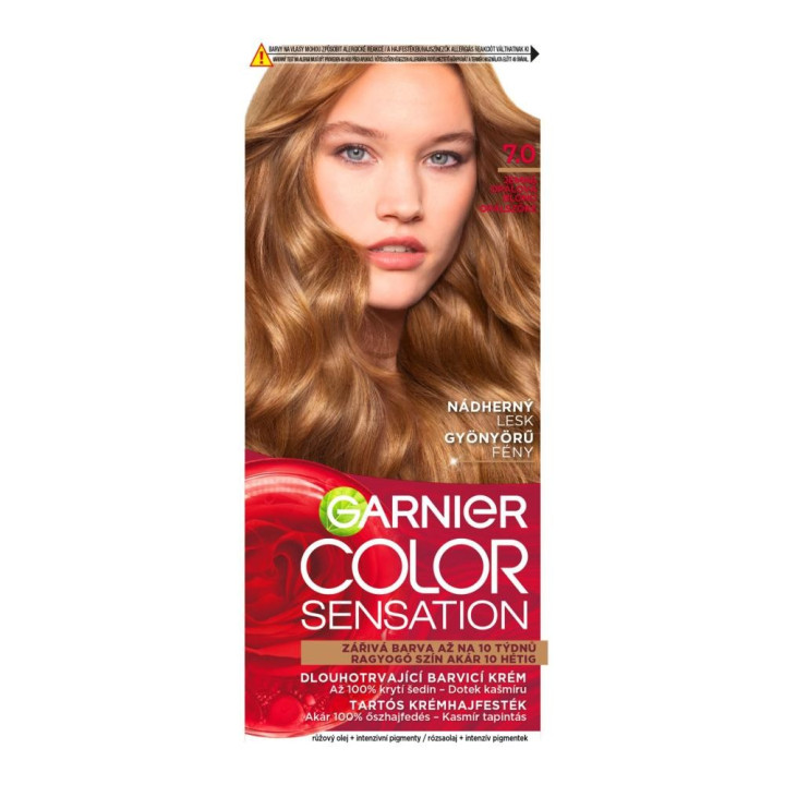 Permanentní barva na vlasy Garnier Color Sensation, 7.0 (opálová blond), 140 ml