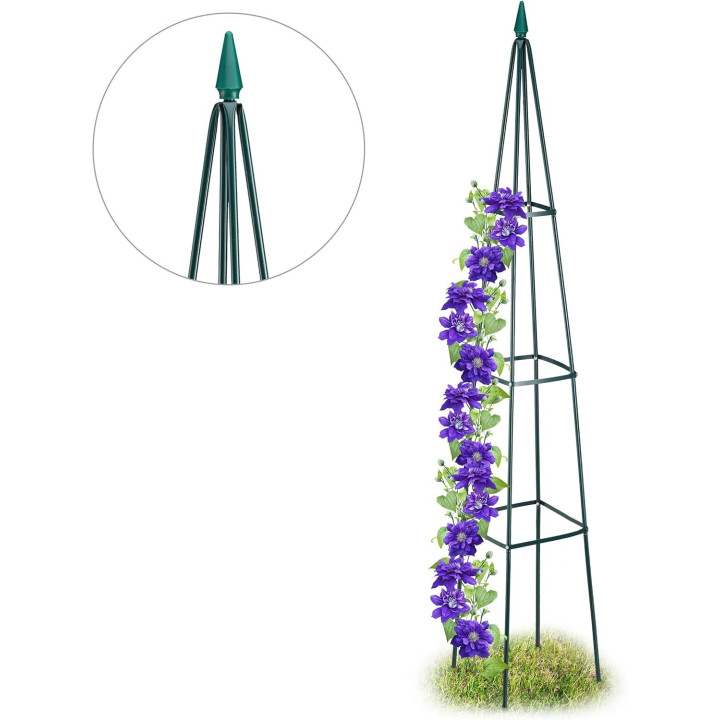 Kovová konstrukce pro popínavé rostliny Relaxdays 10026250, 192cm