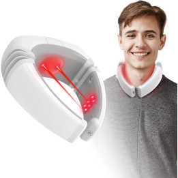 Laser s infračerveným světlem pro úlevu od bolesti krční páteře KTS LASER-NK CDP02/JG022450, 3,7V, bílá