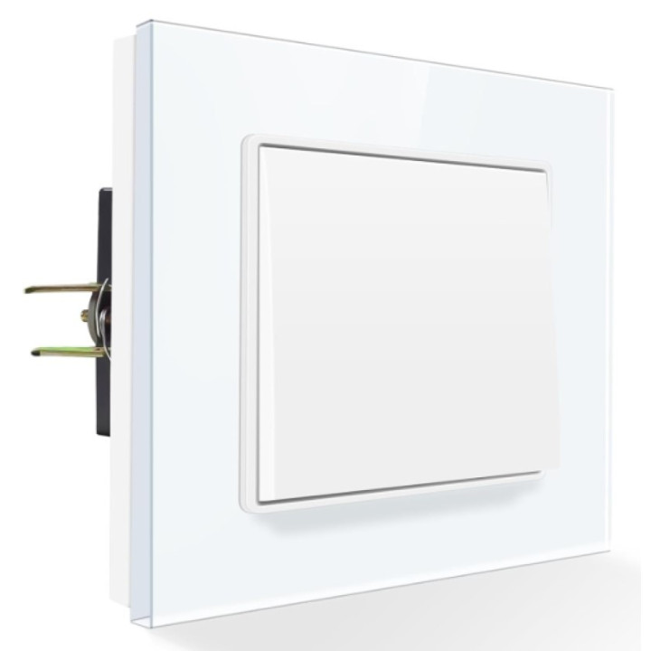 Zapuštěný vypínač světla Pangtzeen SF-M101B, 240V, 10AMP, bílá