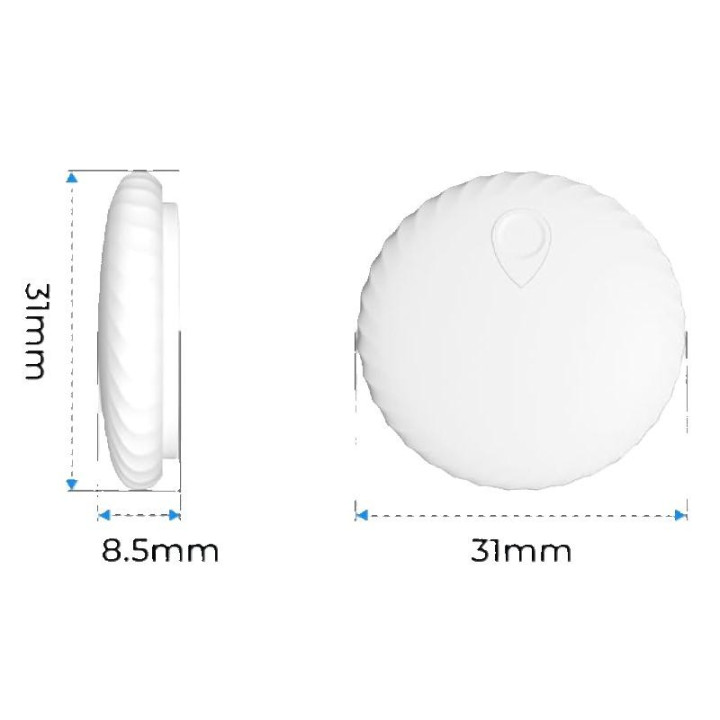 SMART Bluetooth lokalizátor Tagukioo Finder Tag , pro iOS, 4 ks