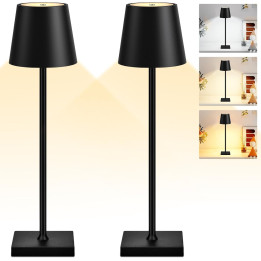 USB LED stolní lampa se 3 barevnými režimy ‎LIUWID ML002, 3,5W, černá, 2ks
