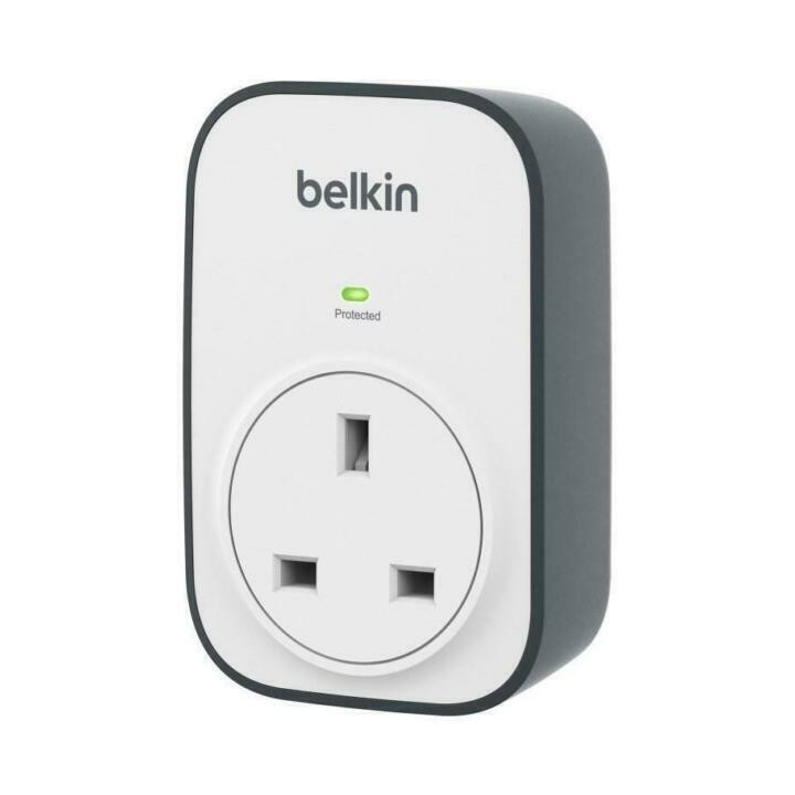 Zástrčka přepěťové ochrany Belkin Surge Master 306 joules, šedá