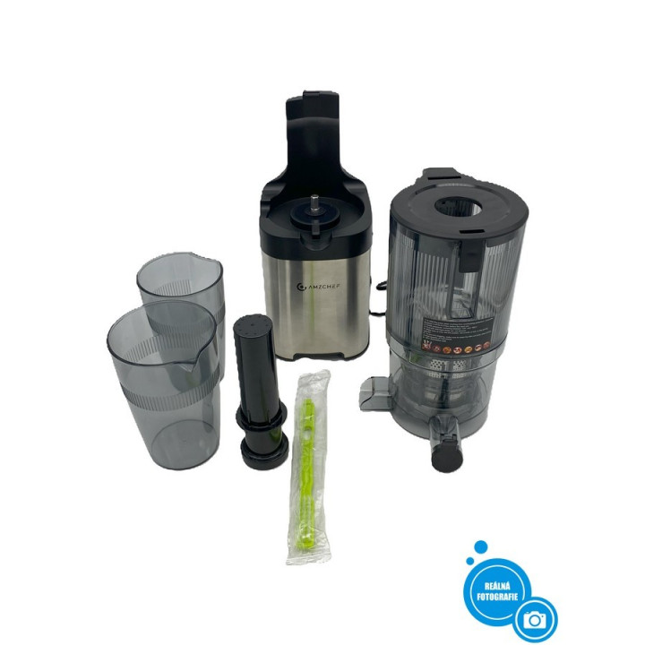 Odšťavňovač Amzchef ZM1902B, 180W, stříbrná