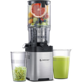 Odšťavňovač Amzchef ZM1902B, 180W, stříbrná