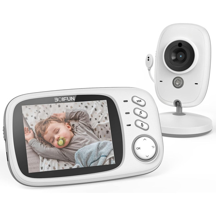 Dětská videochůvička Boifun VB603 (menu bez ČJ), 5V, bílá