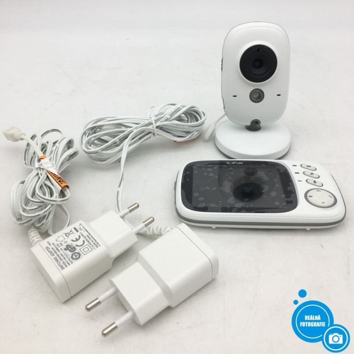 Dětská videochůvička Boifun VB603 (menu bez ČJ), 5V, bílá