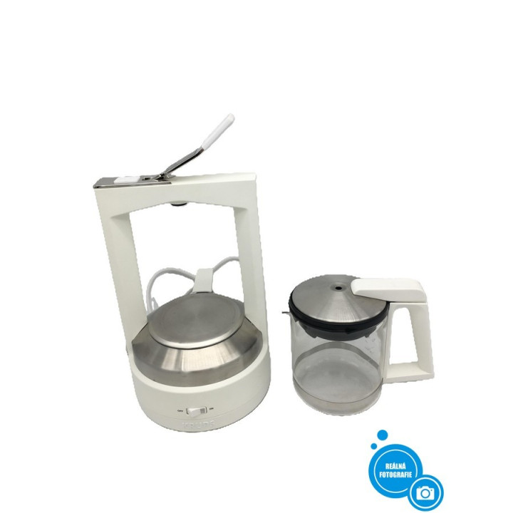 Kávovar na překapávanou kávu Krups KM468210/7Z1, 850W, 1l, bílá