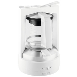 Kávovar na překapávanou kávu Krups KM468210/7Z1, 850W, 1l, bílá