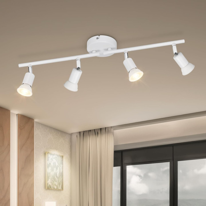 Bodové stropní svítidlo Dehobo GU10, 4 x 50W, bílá