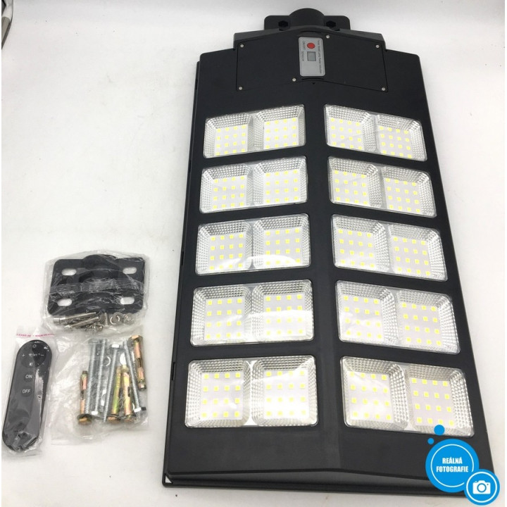 LED solární lampa s dálkovým ovladačem Jaynlt Y 3000W, 320LED, 50,8 x 33 x 7cm