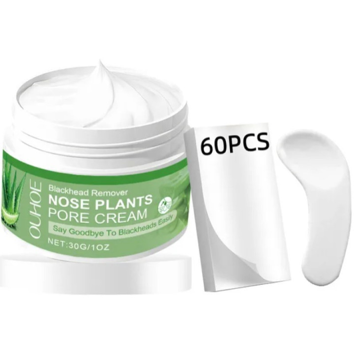 Krém na černé tečky Ouhoe Nose Plants Pore Kit, 30g, 60 ks absorpčních papírků