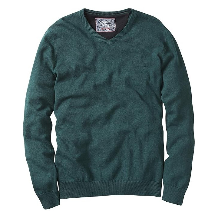 Pánský svetr Charles Wilson KTZ164GRN2, vel. M (medium), zelená