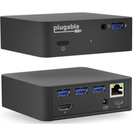 Mini dokovací stanice Plugable USB-C, UD-Cam, 85W