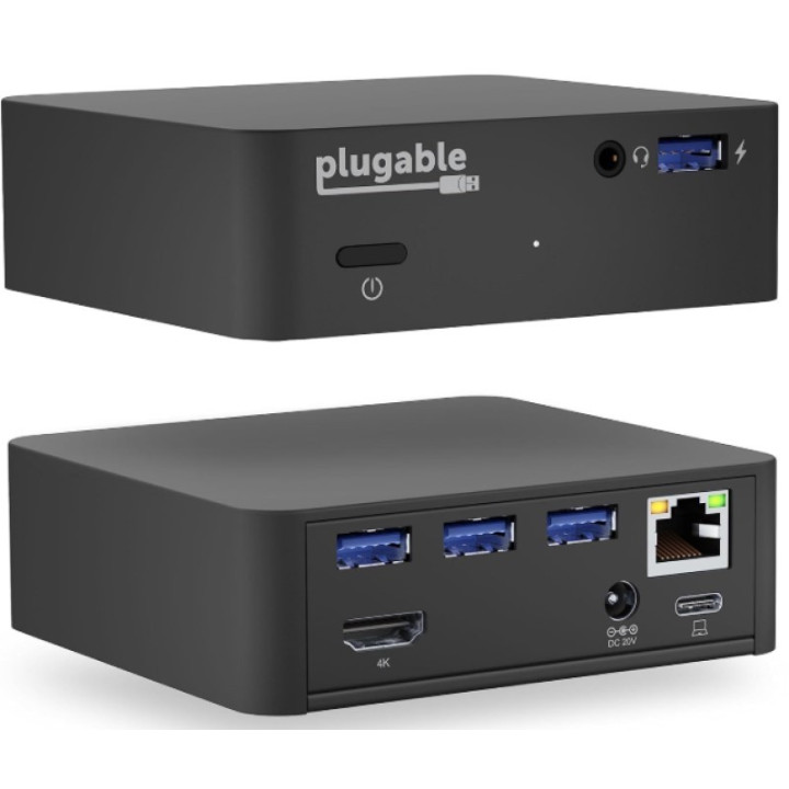 Mini dokovací stanice Plugable USB-C, UD-Cam, 85W