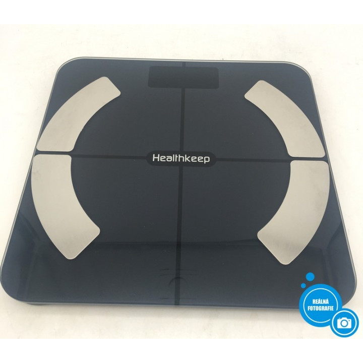 Chytrá digitální váha Healthkeep FG263LB, max. 180 kg, černá