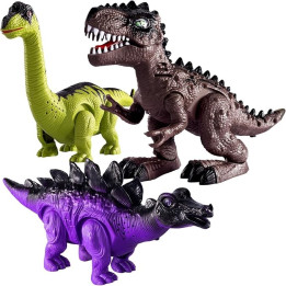 Sada figurek dinosaurů a stegosaurů Temi 666-60A, 3ks