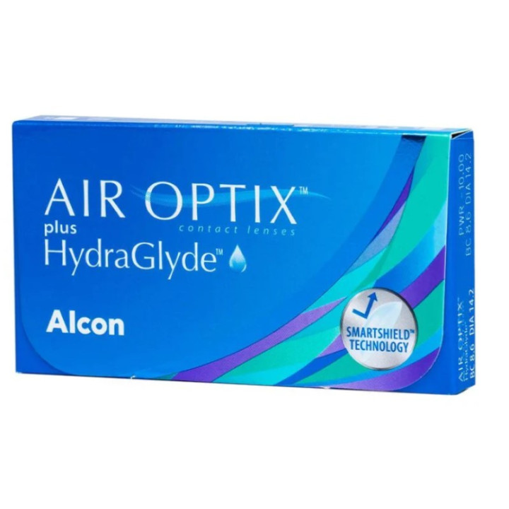 Kontaktní čočky Alcon AIR OPTIX plus HydraGlyde PWR +3.75, BC 8.6, DIA 14.2, 6 čoček