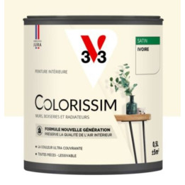 Interiérová barva V33 Colorissim, odstín Ivoire, 0,5 l