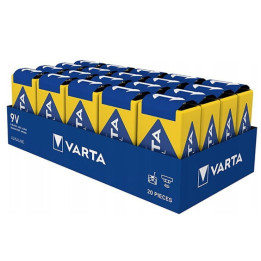 Alkalické baterie Varta Industrial ProType 6LR619V, 9V, 20ks