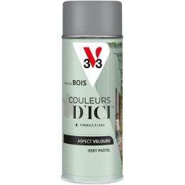 Barva na dřevo ve spreji V33 Couleurs D´ICI, odstín Vert Pastel, 400 ml