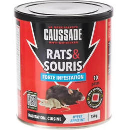 Návnada na myši a krysy Caussade Rats & Souris, 150g
