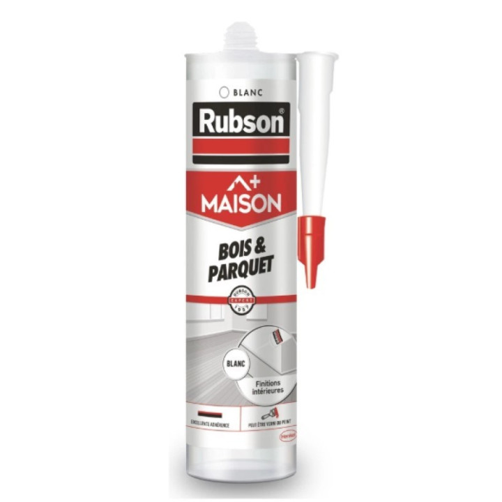 Tmel na dřevo a parkety Rubson Maison Bois & Parquet, 280 ml, bílá