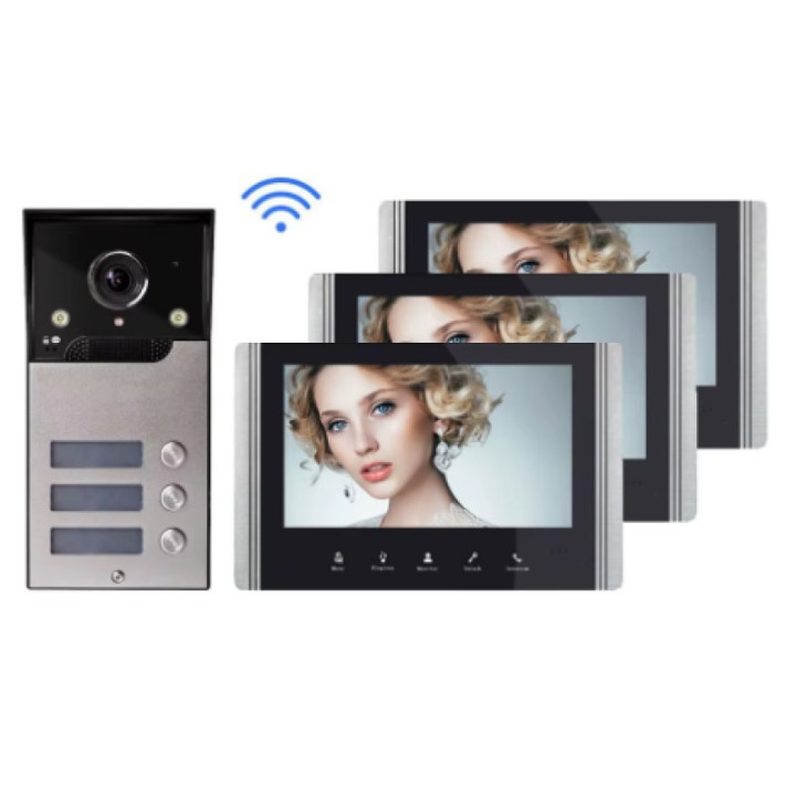 7" Wi-fi bezdrátový videozvonek V7022B-Wifi MAS-3