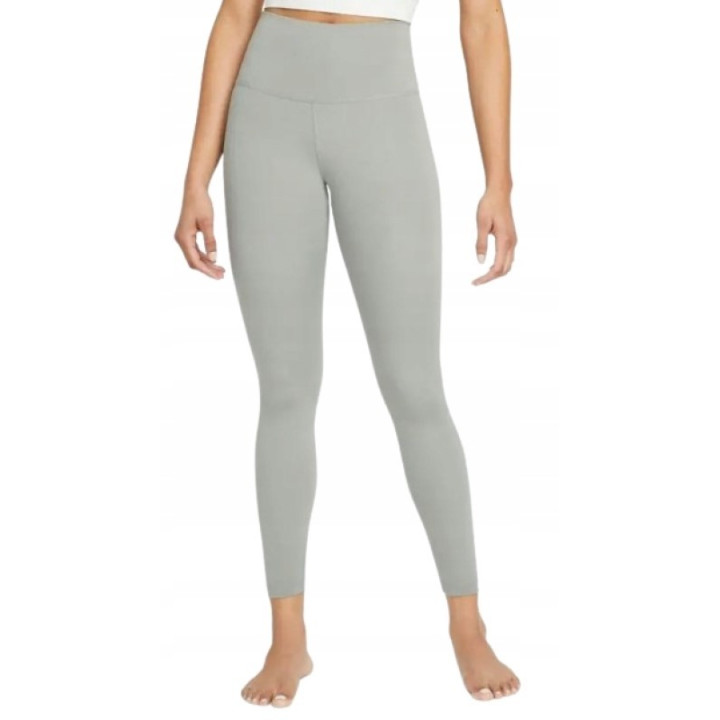 Dámské legíny Nike Yoga Dri-fit, vel. S, 3/4 délka, šedozelená