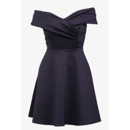 Dámské šaty Wal G Amber Off Shoulder Skater, vel. 8, Navy Blue