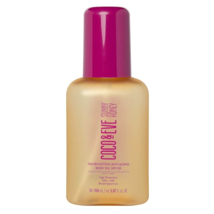 Olej pro urychlení opálení Coco & Eve Sunny Honey, SPF 30, 150 ml