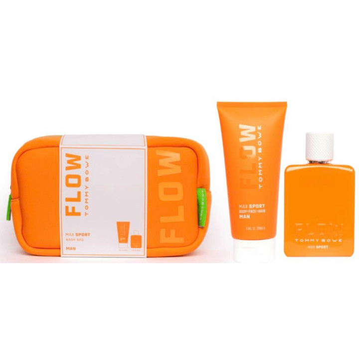 Sportovní kosmetická taška pro muže Tommy Bowe Flow Max Sport, 100+200 ml