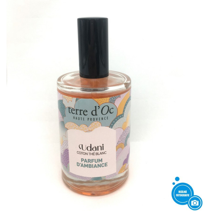 Interiérový parfém Terre d´Oc Udani Coton Thé Blanc Parfum D´Ambiance, 100 ml