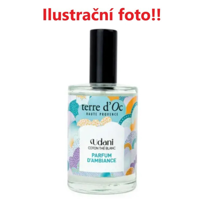Interiérový parfém Terre d´Oc Udani Coton Thé Blanc Parfum D´Ambiance, 100 ml