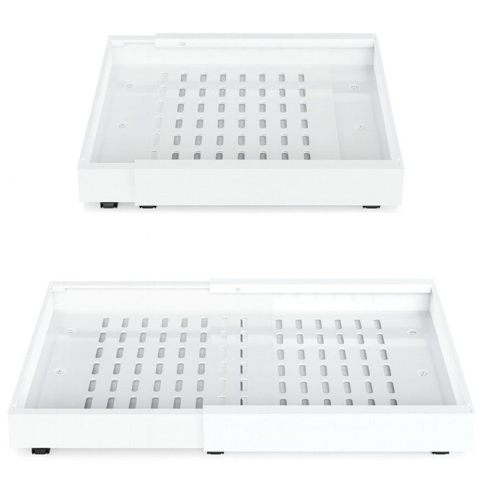Vysouvací organizéry pro kuchyňské skříňky iHomara DG-70183A-2WH, 2 ks, bílá