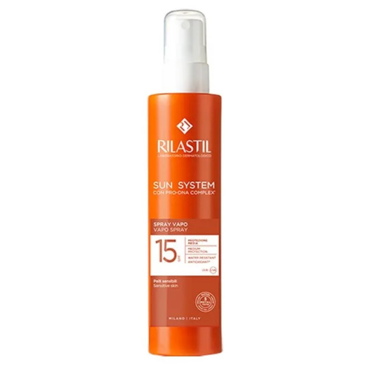 Opalovací krém Rilastil Sun System Vapo Spray SPF15, 200ml