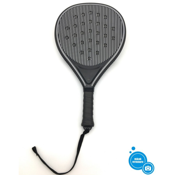 Padelová raketa Sport, černá 45 x 26,5 cm
