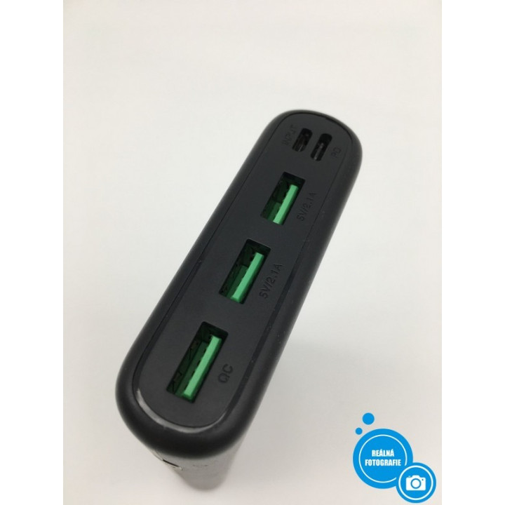 Powerbanka HX200Q5, 33800 mAh, 15 W, černá