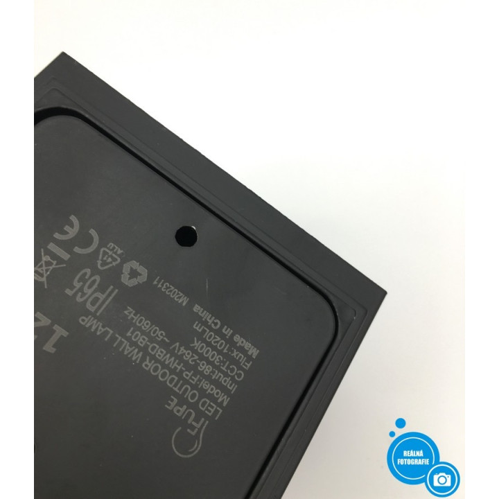 LED nástěnné svítidlo Fupe FP-HWBD-B01, 12W, 2ks, černá