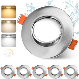 LED Zapuštěné bodové světlo GeyouLux GE001 (3CCT), 4,9 W, 6ks