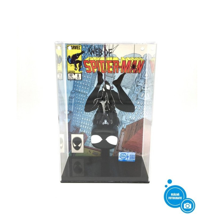 Sběratelská figurka FUNKO POP! 71 Comic Covers: Marvel Black Suit Spider-Man