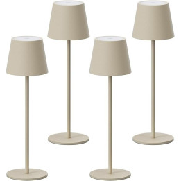 LED stmívatelné stolní lampy K-BRIGHT ,béžová, 4ks