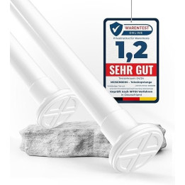 Teleskopická tyč MEISENBERG Curtain Rod, 70-120 cm, bílá