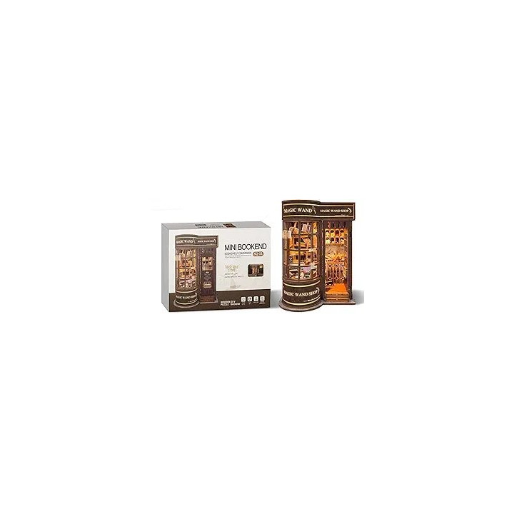 Dřevěné puzzle Mini Bookend Magic Wand Store SQ-51