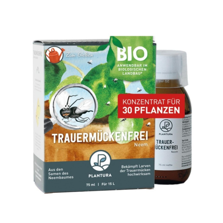 Prostředek proti smutnickým komárům PLANTURA Bio Trauermuckenfrei Neem, 75 ml