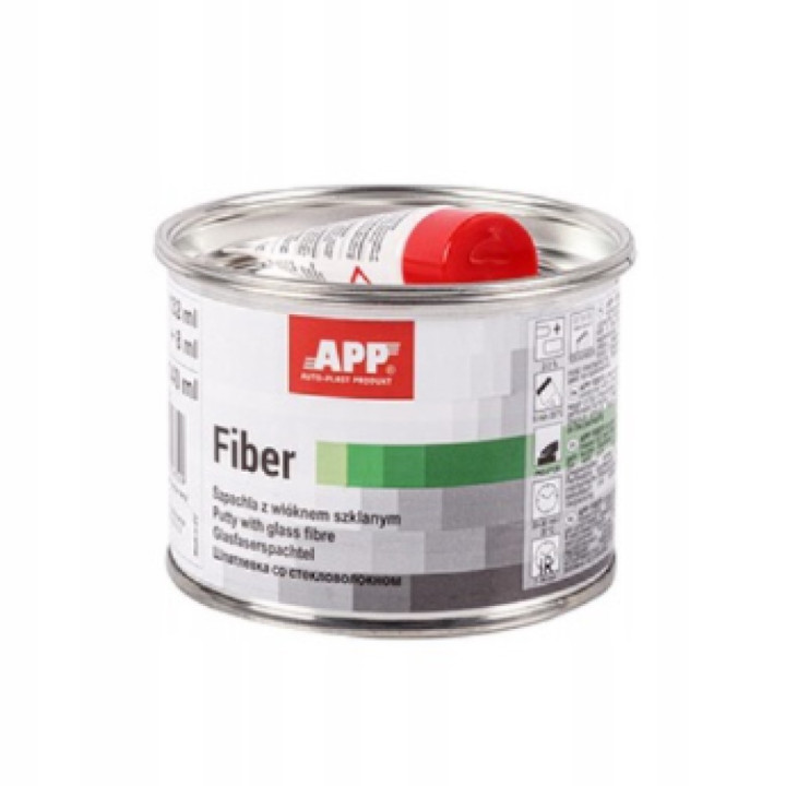Dvousložkový polyesterový tmel APP Fiber, 140 ml