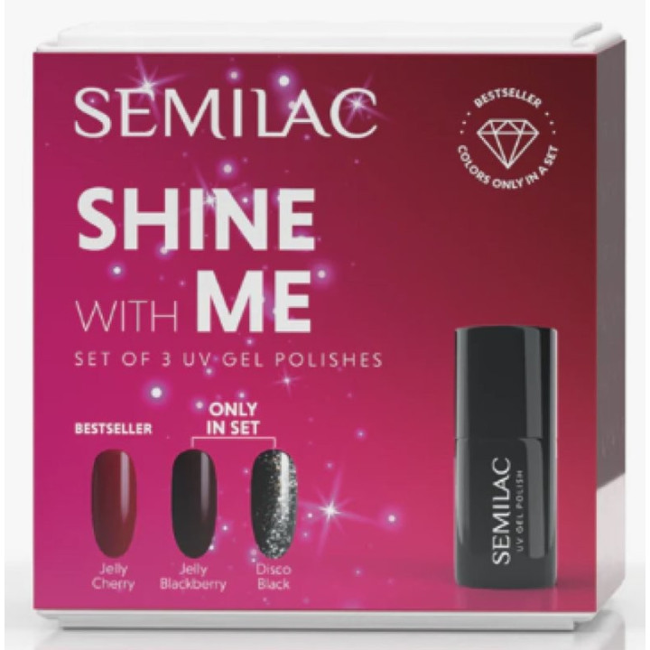 Sada laků na nehty SEMILAC Set Shine With Me